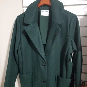 🆕🧥 Old Navy Dark Bottle Pea Coat - NWT 🌿🍂
